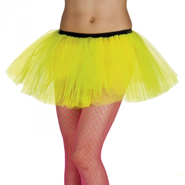 Neon Yellow Tulle Tutu Skirt - 01702JA