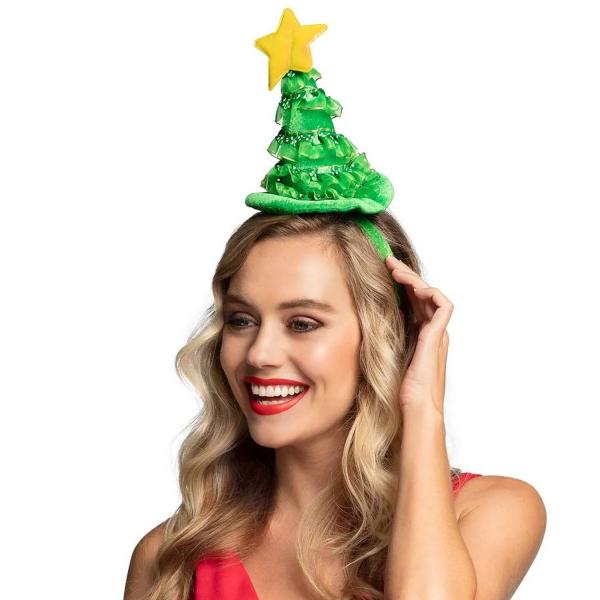Headband - Christmas tree with Star - 13429