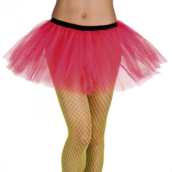 Neon Pink Tulle Tutu Skirt - 01705