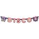 Miniature DISCO cardboard letter garland