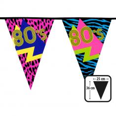 80s pennant garland