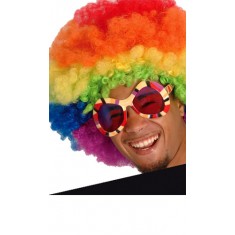 Multicolored Afro Wig