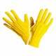 Miniature Pair of Short Yellow Gloves