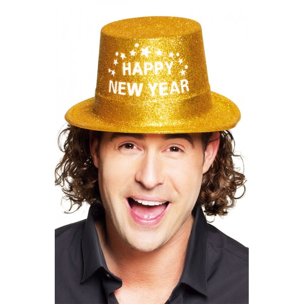 Hat - Happy New Year - Gold - 13453