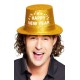 Miniature Hat - Happy New Year - Gold
