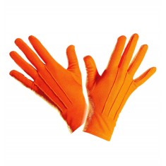 Pair of Short Orange Gloves