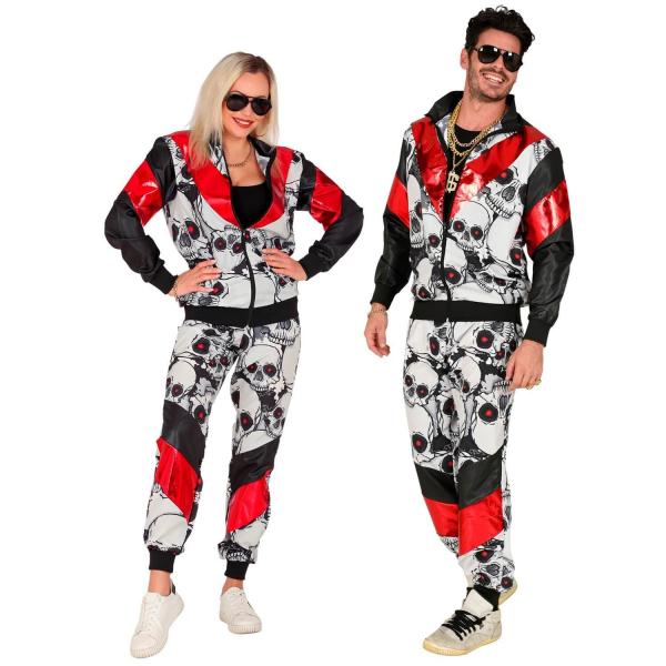 Black/red skulls costume - Adult - 9251-Parent