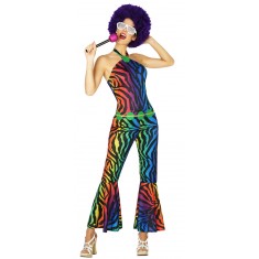 Disco Jumpsuit - Funky Rainbow - Women