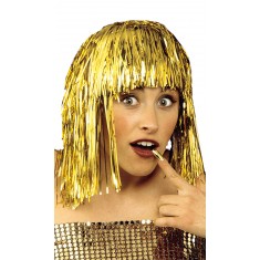 Gold Lamé Disco Wig