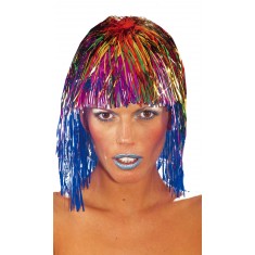 Multicolor Disco Lamé Wig