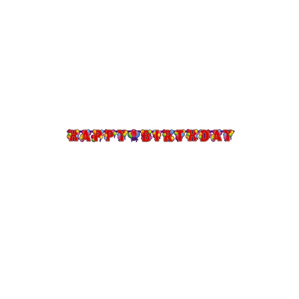 1 Happy Birthday Balloons Party Banner - 32201