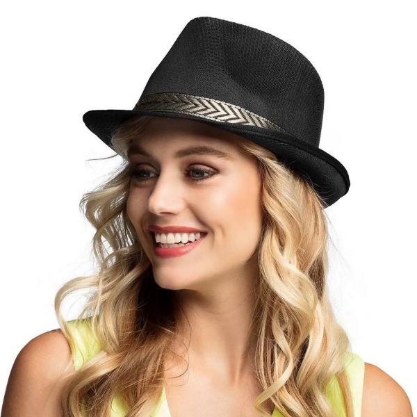 Black Borsalino Hat - Adult - 01394