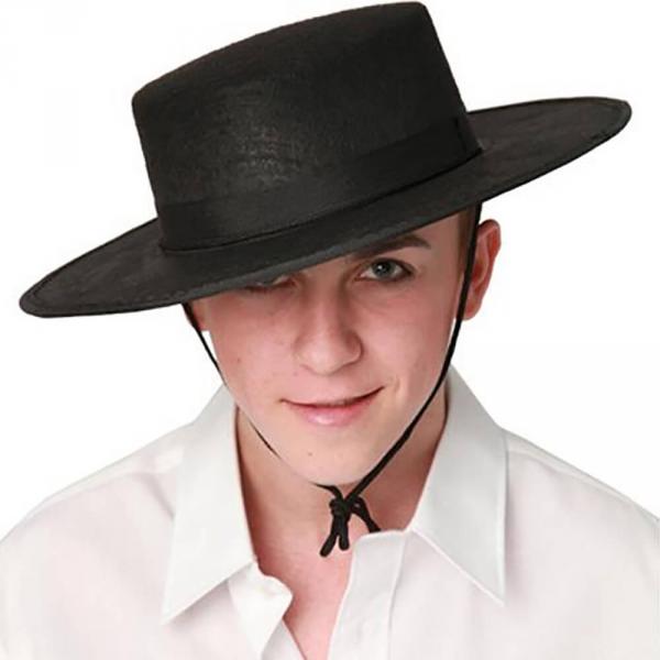 Black Cordoban Hat - 021265-NEGR