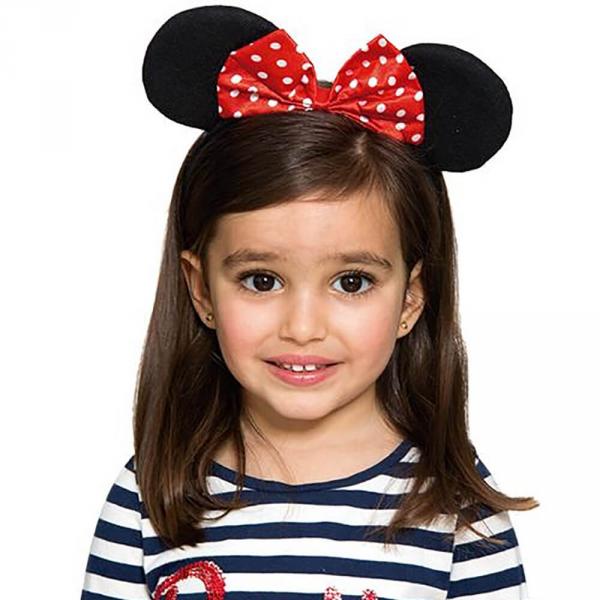 Mouse Ears Headband with Bow - Child - 90006