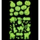 Miniature Decorative fluorescent stickers - Halloween