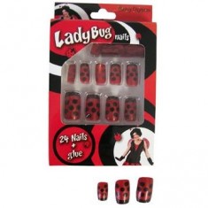 Ladybug False Nails