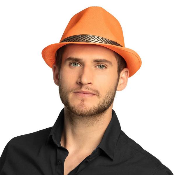 Orange Borsalino Hat - Adult - 01399