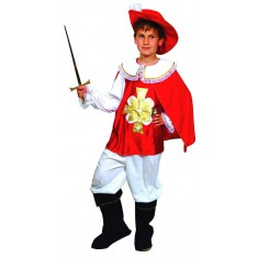 Red Musketeer Costume - Child