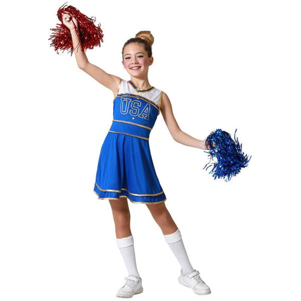Blue Cheerleader Costume - Girl - 71998-Parent