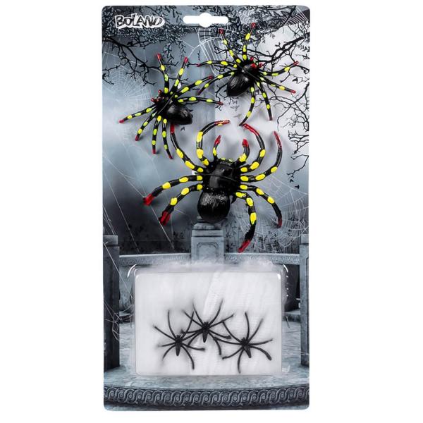 Set of 6 spiders - 74419