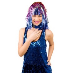 Multicolored Metal Wig