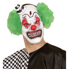 Green Killer Clown Half Mask