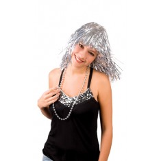 Silver Metal Wig