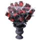 Miniature Vase with Red Roses and Spider Web