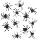 Miniature Plastic Spiders x 12