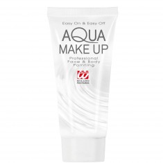 White water-based makeup tube