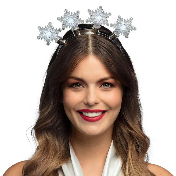 LED Snowflakes Headband - 13303