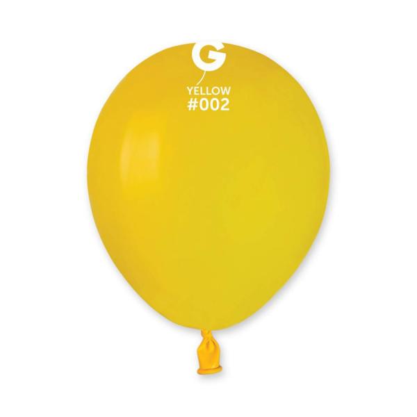 50 Standard Balloons 13 Cm - yellow - 050202GEM