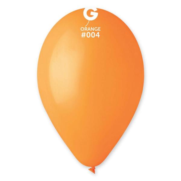 50 Standard Balloons 30 Cm - Orange - 110401GEM