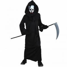 Black Skeleton Toga Costume - Child