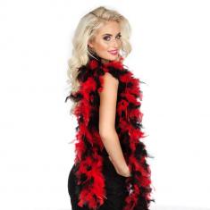 Two-tone Boa - Black & Red