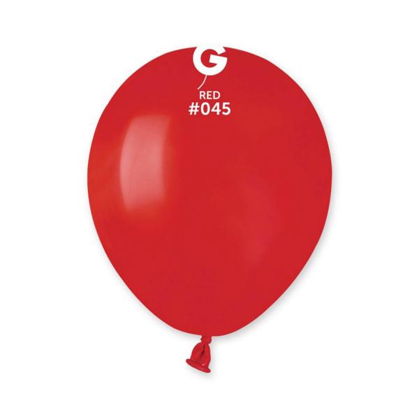 50 Standard Balloons 13 Cm - Red - 054507GEM