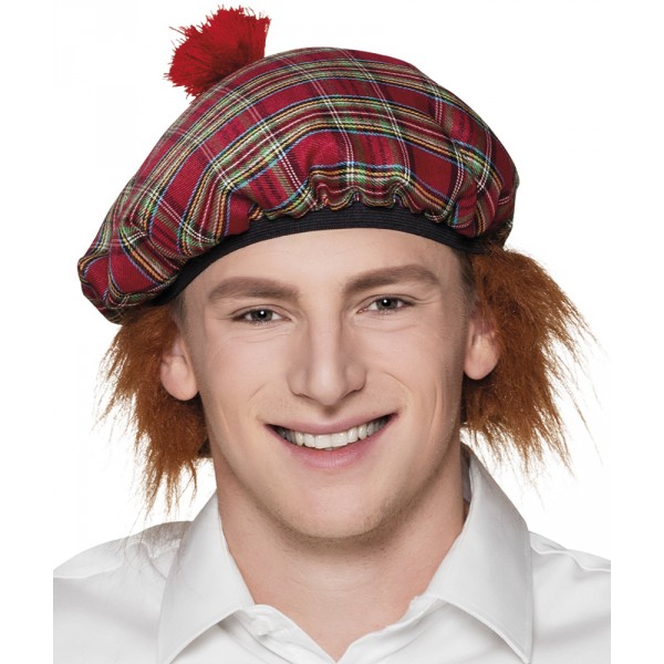 Scottish Beret and Wig - Men - 81223