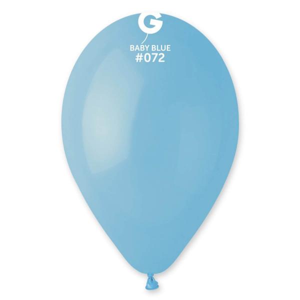 50 Standard Balloons 30 Cm - Baby Blue - 117202GEM