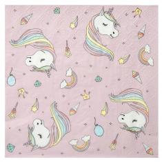 Paper napkins x 20 - Unicorn