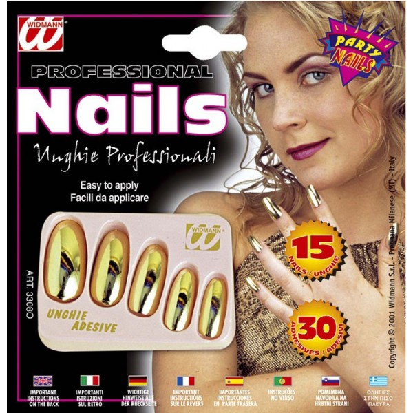 False Nails - Gold - 3308O-Parent