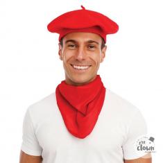 Plain red bandana