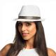 Miniature White Borsalino Hat - Adult