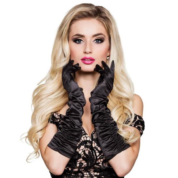 Gloves Long Hollywood Black - 03140