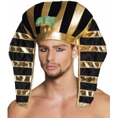 Gold and Black Pharaoh Headdress