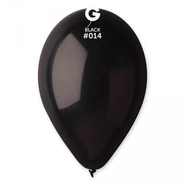 10 Standard Balloons - 30 Cm - Black - 306033GEM
