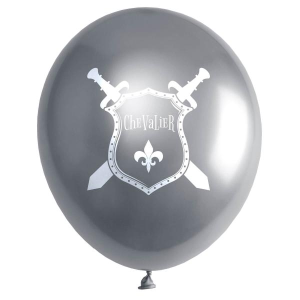 Latex balloons x 6 - Knight - 7332