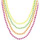Miniature Set of 4 pearl necklaces - Neon