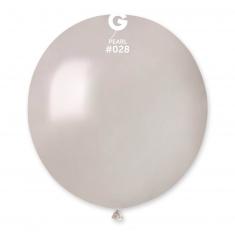 10 Metallic Balloons - 48 Cm - Pearl