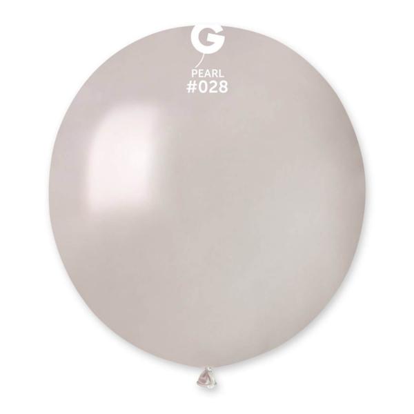 10 Metallic Balloons - 48 Cm - Pearl - 152890GEM