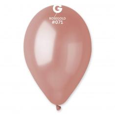 50 Metallic Balloons 30 Cm - Rose gold